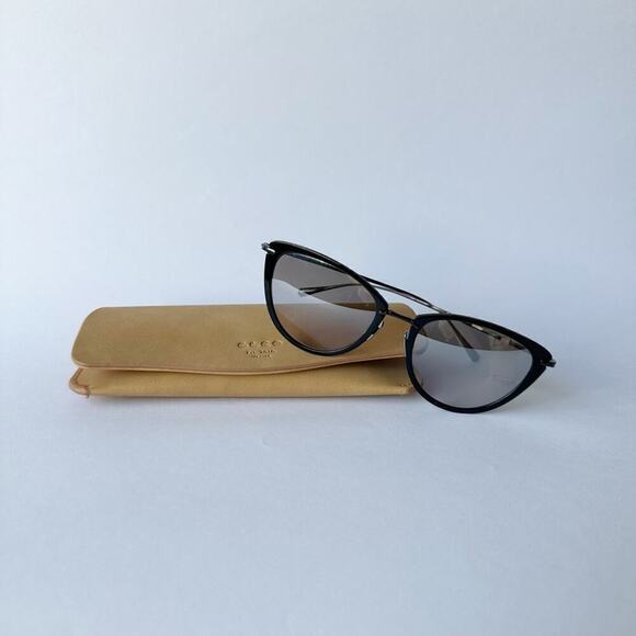 Garrett LeightCat Eye Beverly S Black Sunglasses with the case - Picture 2 of 9